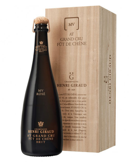Henri Giraud Champagner MV Rosé in Holzschachtel