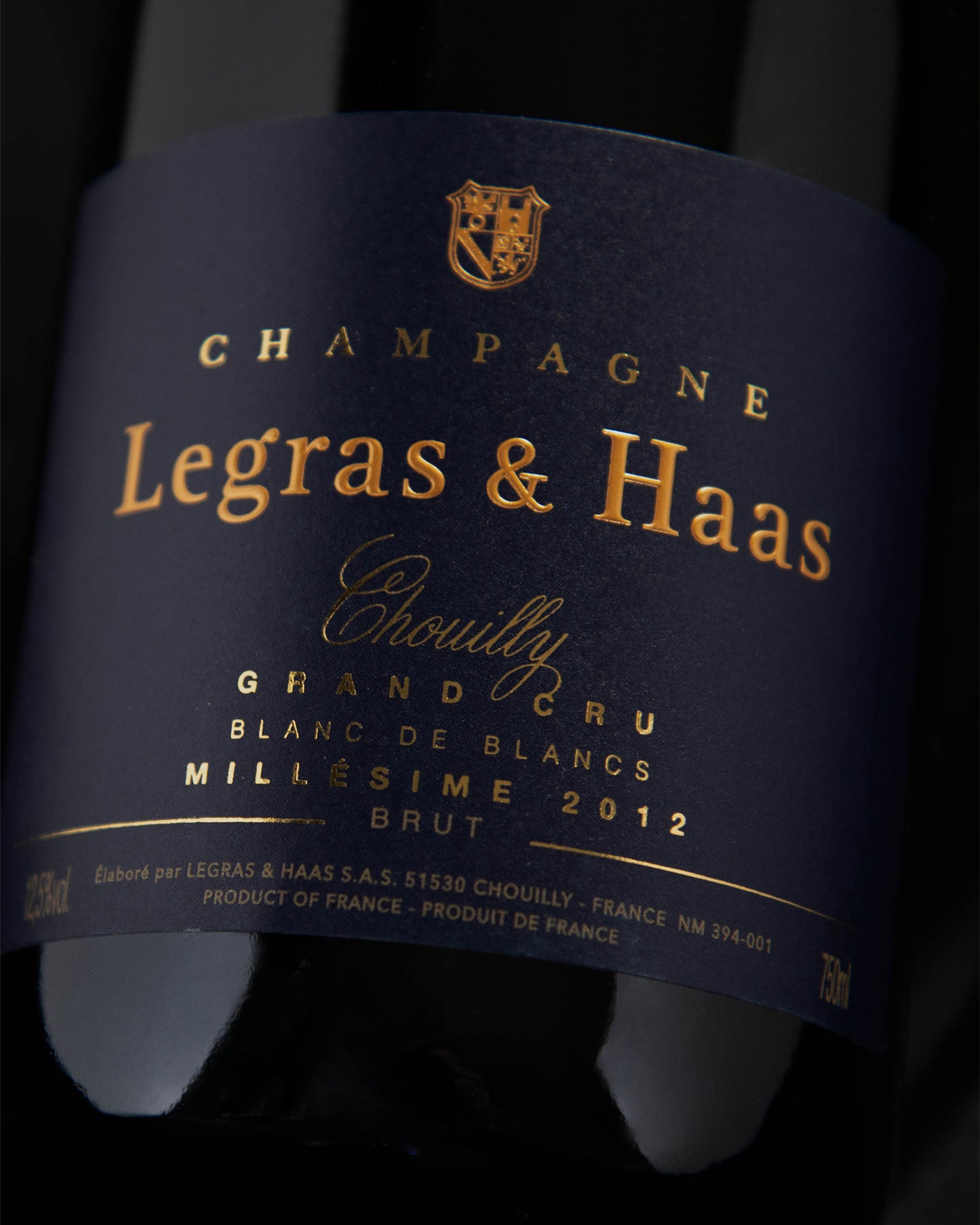 Millesime 2012 Legras et Haas Magnum