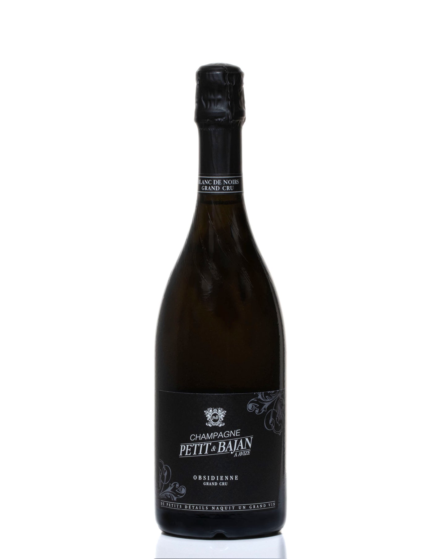 Petit et Bajan Champagne Obsidienne