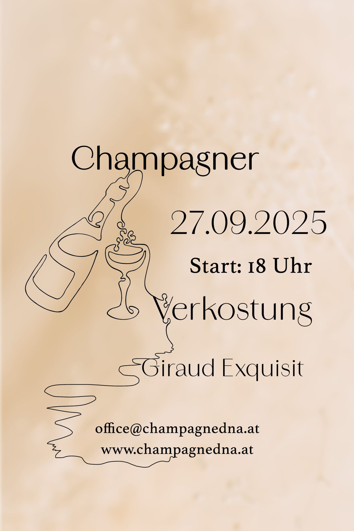 Champagner Verkostung Giraud Exquisit Champagner Tasting