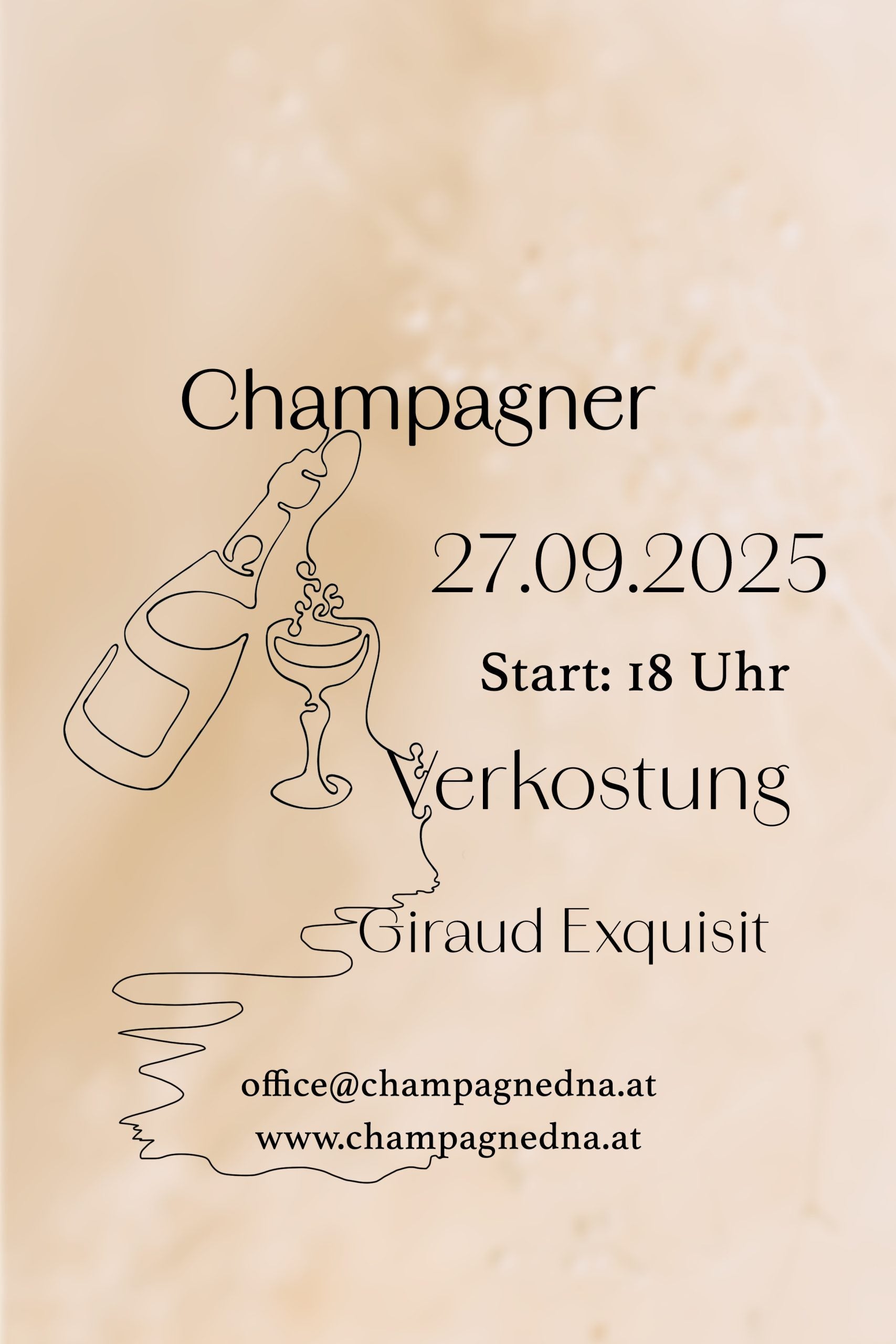 Champagner Verkostung Giraud Exquisit Champagner Tasting