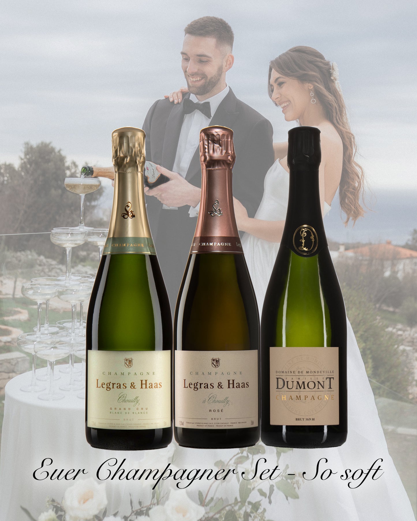 Lieblicher Champagner Set